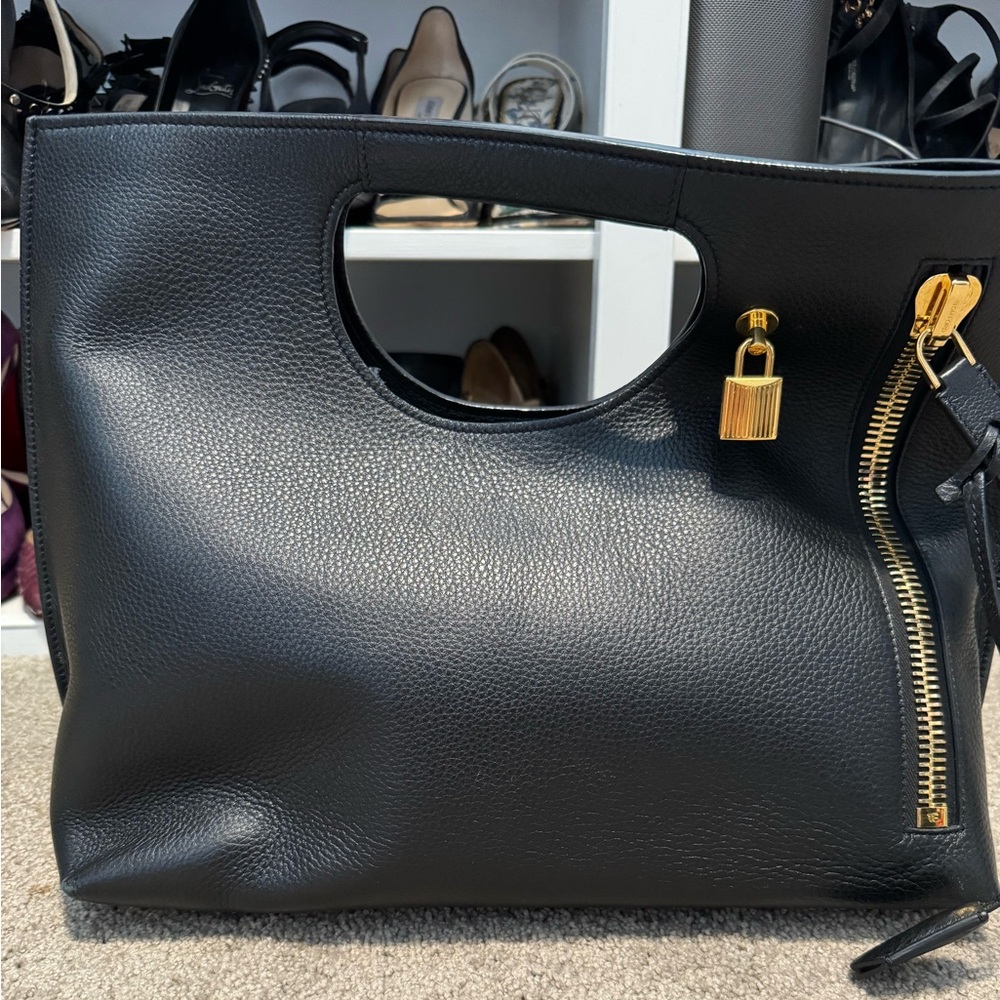 Tom Ford tote with pouch and long strap